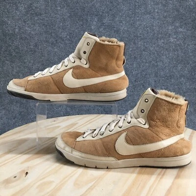 Nike Botas Mujer 11 Blazer Mid 77 Piel de Oveja Invierno Botín 314513-211 Marrón Foto 1 de 4