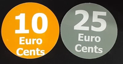 Euro cents Royal Marine ECEFI10B  & ECEFI25C Pogs   from 2006 EFI  not AAFES - Image 1 of 4