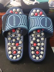 Sandalias terapéuticas de masaje de pies de acupresión BYRIVER talla S zapatos azules - Imagen 1 de 2