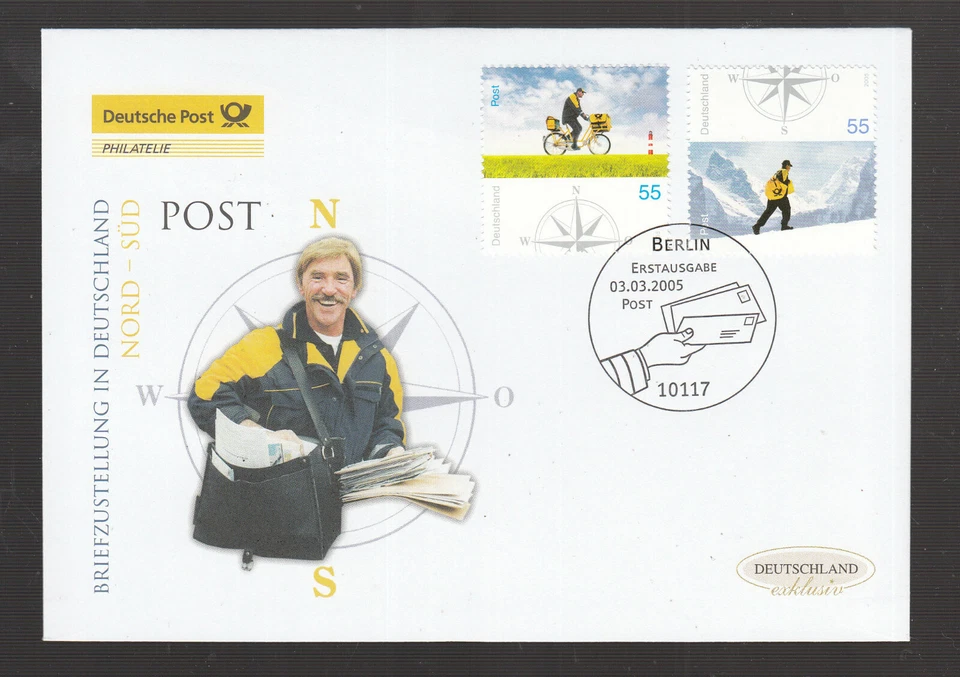Germany 2005 - Mail delivery in Germany on beautiful FDC - Image 1 of 1
