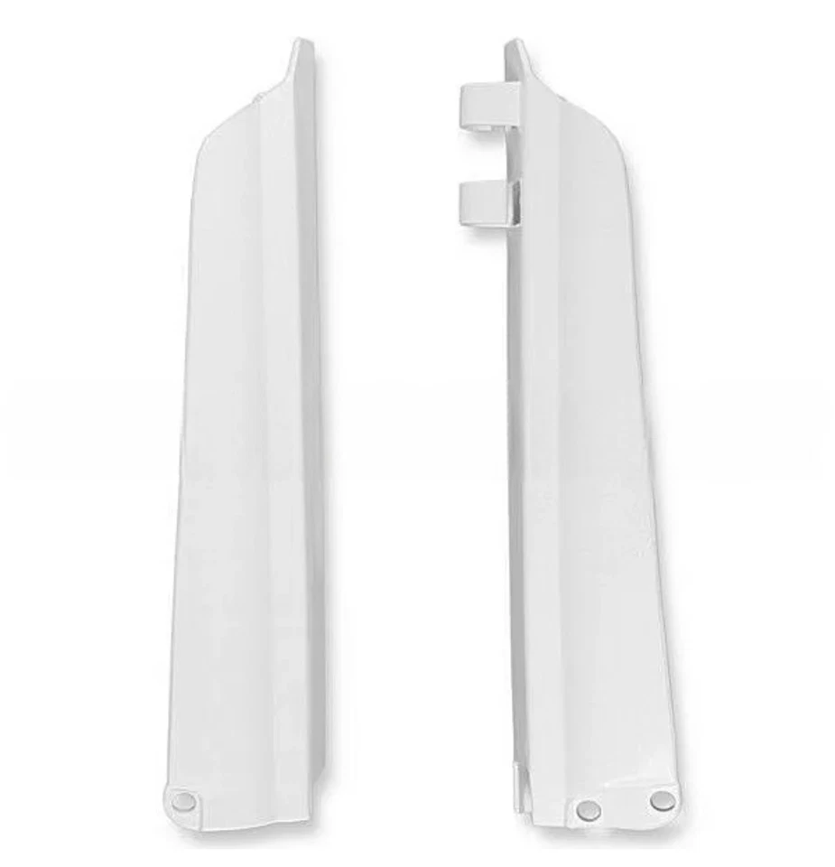 Protezioni forcella anteriore inferiore in plastica bianca Polisport Yamaha YZ 125 1996-2004