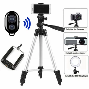 Professional Camera Tripod + Stand Holder +Bag For Smart Phone iPhone Samsung UK - Picture 1 of 10
