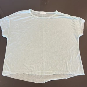 Carve Designs Womens Top Light Blue Short Sleeve Polyester Spandex Large - Picture 1 of 5