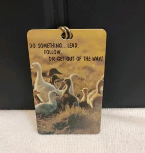 Vintage Duck Image KEY KEEPER Finder Advertising Summersville WV Do Something... - Picture 1 of 6