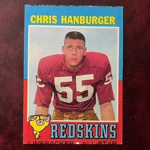 Juego Topps 1971 Chris Hanburger Greg Landry Miscut #97 Redskins - Como nuevo - Imagen 1 de 2