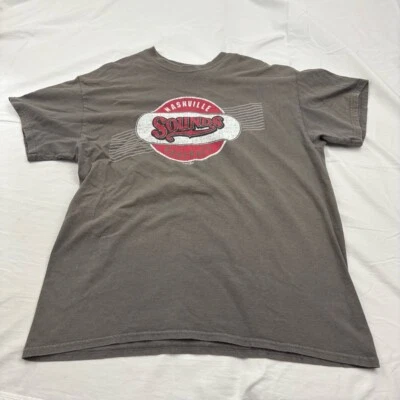 Camiseta de béisbol para hombre M Nashville Sounds TN gris manga corta gráfico de Tennessee Foto 1 de 4