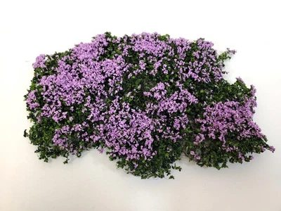 CREATIVE ACCENTS Flowering Shrub Mat Creeping Phlox Lavender Model RR Dioramas Dollhouses Scenery