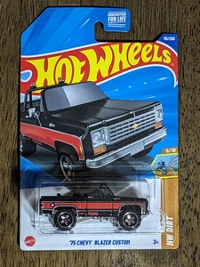 2025 HOT WHEELS 75 CHEVY BLAZER CUSTOM #115/250 HW DIRT 5/10 Black - Picture 1 of 1
