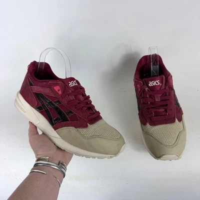 Asics Gel Saga Paquete de Navidad Zapatillas Deportivas Para Hombre 8.5 Borgoña Beige Parte Superior Baja Foto 1 de 4