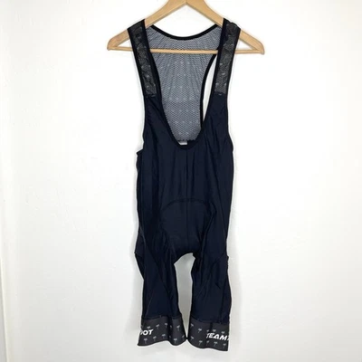 Team Zoot Mens Medium Cycling Bibs Palm Trees Black Pockets Triathlon Cycling - Image 1 of 4