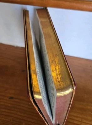 Vintage 1949 The Holy Bible KJV Red Collins Gold Gilt Edges United Kingdom 🙏  - Image 1 of 4