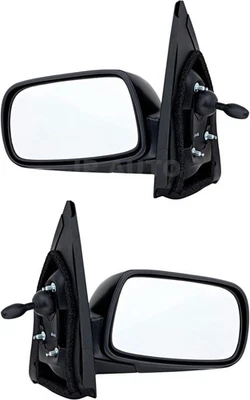 Par de espejos retrovisores laterales remotos manuales para Toyota Echo 2000-2005 Foto 1 de 4