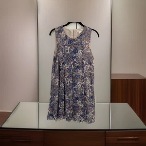 BCBGeneration MINI DRESS FLORAL PRINT SEMI SHEER SLEEVELESS SIZE SMALL - Picture 1 of 10