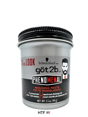 Pasta moldeadora fenomenal Got2b Schwarzkopf Phenomenal Thickening 3,5 OZ - 1 cuenta Foto 1 de 2