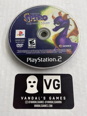 Ps2 - The Legend of Spyro the Eternal Night Sony PlayStation 2 solo disco #2903 Foto 1 de 3