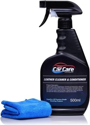 Leather Cleaner & Conditioner + Cloth – Car Interior Care Kit 500ml Spray - image 1 of 4