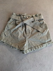 Abercrombie and Fitch Size Small Paper Bag 80s Style Pockets Belt High - Picture 1 of 10
