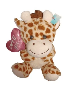 Hugme Giraffe with Love You "Balloon" 10" Plush - Picture 1 of 5