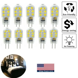 10x 2W G4 LED Bi-pin Bulbs Lights 12LEDs DC12V White 6000K For Home Lighting - Picture 1 of 8