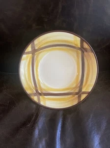 Vintage MCM Vernon Ware Organdie Plaid 8.75” Serving Bowl - Picture 1 of 5
