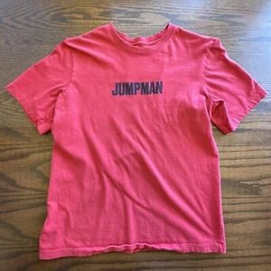 Michael Air Jordan Jumpman T-Shirt Men’s Medium Red Double Sided Upcycled - Picture 1 of 4