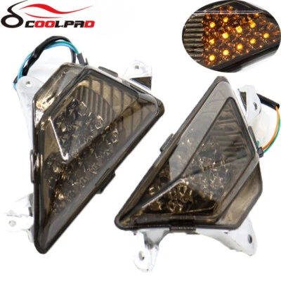 Luz LED intermitente delantera para KAWASAKI NINJA 250 300 400 650 1000 ZX6R Ninja Foto 1 de 4