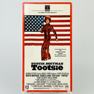 "Tootsie" (1982) VHS Movie Sealed New Watermark 1985 RARE Red Line RCA Columbia - Image 1 of 4