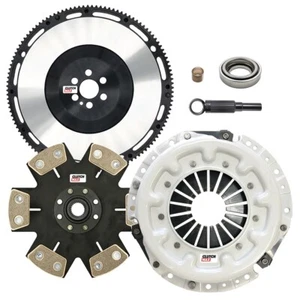STAGE 4 CLUTCH KIT+PROLITE FLYWHEEL fits NISSAN SKYLINE RB20DET RB25DET RWD 5SPD - Picture 1 of 9