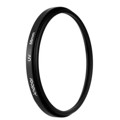 Andoer Optical glass 58mm  Ultra-Violet Filter Lens Protector O5L7 - Image 1 of 4