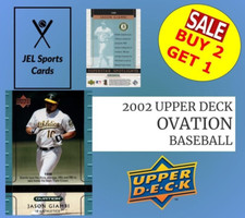 2002 UPPER DECK OVATION~COMPLETE YOUR SET~YOU PICK~BUY 2 GET 1