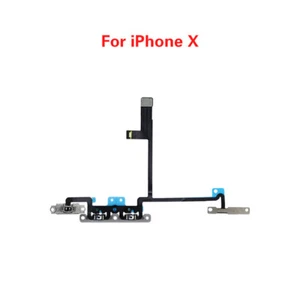 Genuine Power On Off Button Flex Cable Mute Button Volume Mute - For iPhone X - Photo 1 sur 4