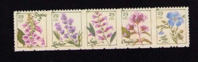 4405-4409 4509a Herbs Strip of 5 29¢ Stamps MNH 2011 - Image 1 of 4