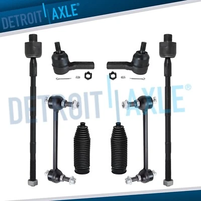Front Inner Outer Tie Rods Boots Sway Bars Kit for 1996 - 2004 Pathfinder QX4 - Image 1 of 4