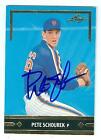 Pete Schourek autographed baseball card (New York Mets) 1991 Leaf #BC15 Gold