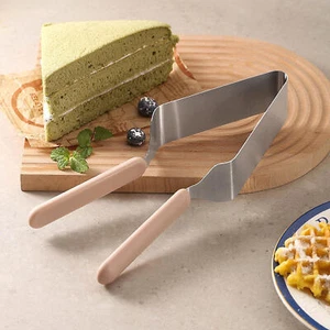 Triangular Stainless Steel Cake Slicer Cutter With Handle Wedding Cake Separator - Picture 1 of 11