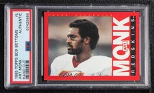 1985 Topps Wax Box Bottom Superstars Art Monk #L PSA Authentic HOF