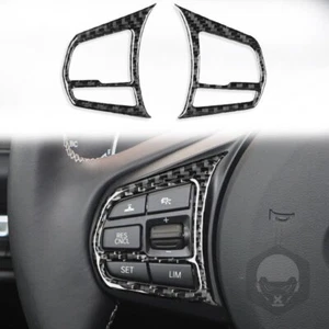 Carbon Fiber Steering Wheel Button Cover Trim for Toyota Supra A90 2019-2022 - Picture 1 of 6