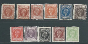 1898 CURLY HEAD ISSUES MINT HINGED VALUES TO 1 PESO SEE BOTH SCANS FOR CONDITION - Picture 1 of 2
