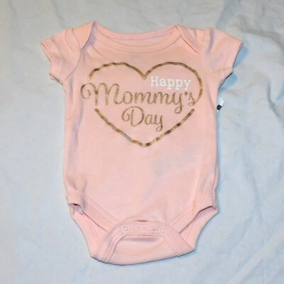 NUEVO Bebé Niña Primera Madre Día Una Pieza Mamá Rosa Mamá Recién Nacido hasta 12 M Foto 1 de 2