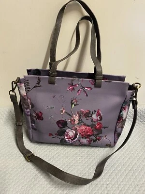 Elliott Lucca Gris Rosa Floral Bolso de Mano Correa para el Hombro Cartera para el Hombro Bolso de Mano Foto 1 de 4