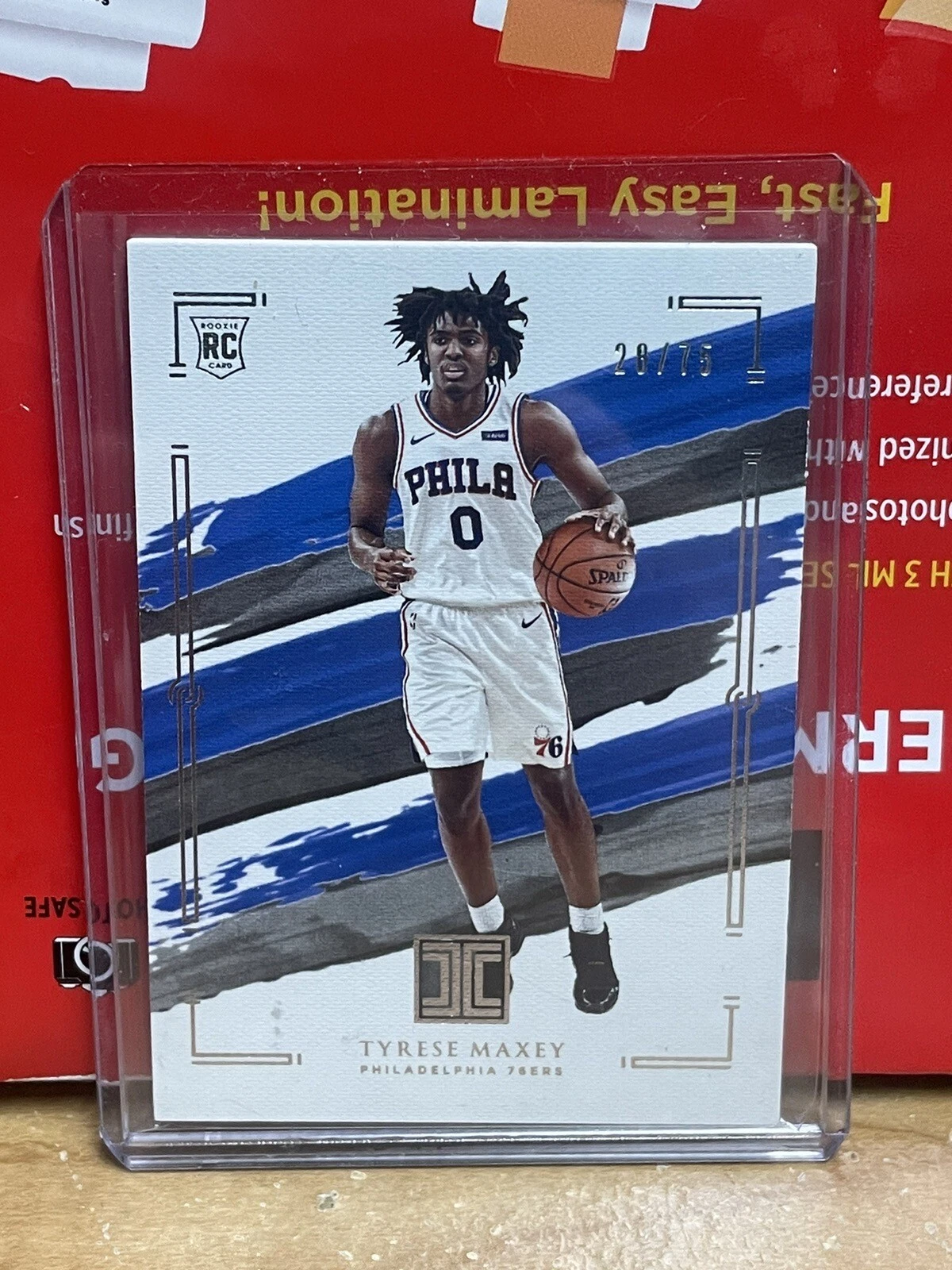 2020-21 Panini Impeccable - Tyrese Maxey Silver Parallel /75 - Rookie RC - 76ers
