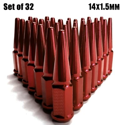(32) Tuercas de espiga de acero rojo 14x1,5" aptas para GMC K2500 K3500 Suburban GMT400 8RD2 Foto 1 de 4