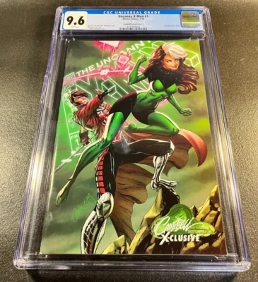 UNCANNY X MEN 1 CGC 9.6 VARIANT J SCOTT CAMPBELL EXCLUSIVE Limited Gambit Rogue - Image 1 of 3