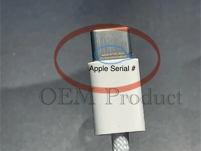 2 x Genuine Braided Apple Type-C Cable USB-C to USB-C Cable Original 1m A2795 - Image 1 of 4