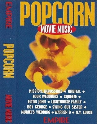 VARIOUS POPCORN MOVIE MUSIC  PROMO CASSETTE ALBUM ORBITAL BOY GEORGE ELTON JOHN - Image 1 of 4