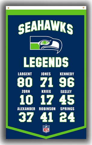 Seattle Seahawks Football Team LEGENDS Flag 90x150cm 3x5ft Fan best banner AY Cover