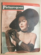 1944 PICTUREGOER MAGAZINE March 18 Hedy Lamarr Alan Ladd Will Fyffe May Whitty
