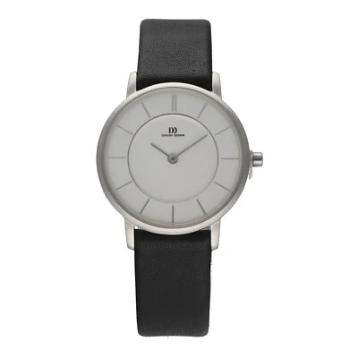Danish Design IV12Q789 Silver Dial Stainless Steel Leather Quartz Women's Watch - Image 1 of 2