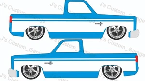 white panel 83 Silverado white toner water slide decal For 1/64 custom diecast - Picture 1 of 1
