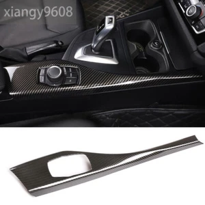 Carbon ABS Central Multimedia Panel Cover For BMW 1 2 Series F20 F22 F23 2012-18 - Picture 1 of 12